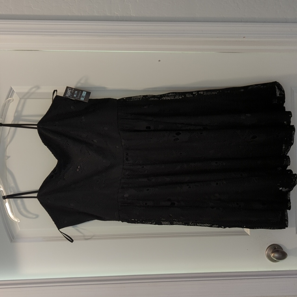 NWT, Banned Alternative Black 2XL Dress with Skull lace over lining